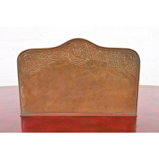 Tiffany Studios New York Zodiac Bronze Letter Rack For Sale - Image 10 of 12