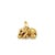 Metal Mid 20th Century Cartier 18K Yellow Gold Emerald Elephant Charm Pendant For Sale - Image 7 of 8