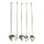 French Sterling Tea Spoons With Heart Shape - Set of 4 For Sale