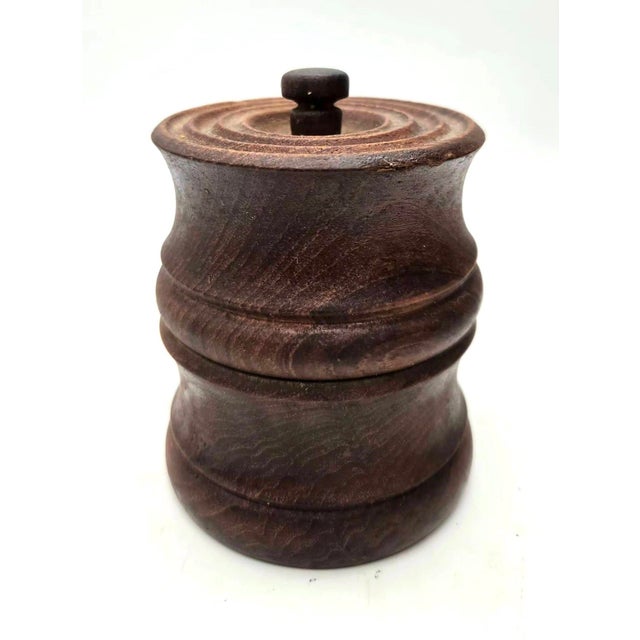 Richard Nissen 1960s Richard Nissen Teak Wood Pepper Mill With Integrated Salt Shaker For Sale - Image 4 of 11