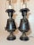 Antique Egyptian Revival Figural Bronze Marble Urn Ewer Table Lamps - a Pair For Sale In New York - Image 6 of 18