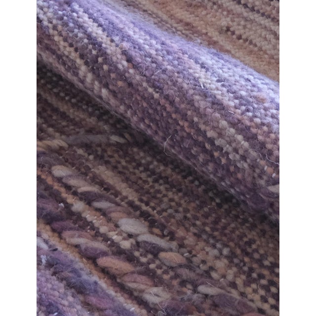 Mauve Brown Kilim Zanafi Rug – Handmade Moroccan Flatweave Berber Carpet This elegant handmade Moroccan Kilim Zanafi rug...