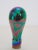 Contemporary Art Glass Perfume Bottle W/ Iridescent Stopper For Sale - Image 3 of 5