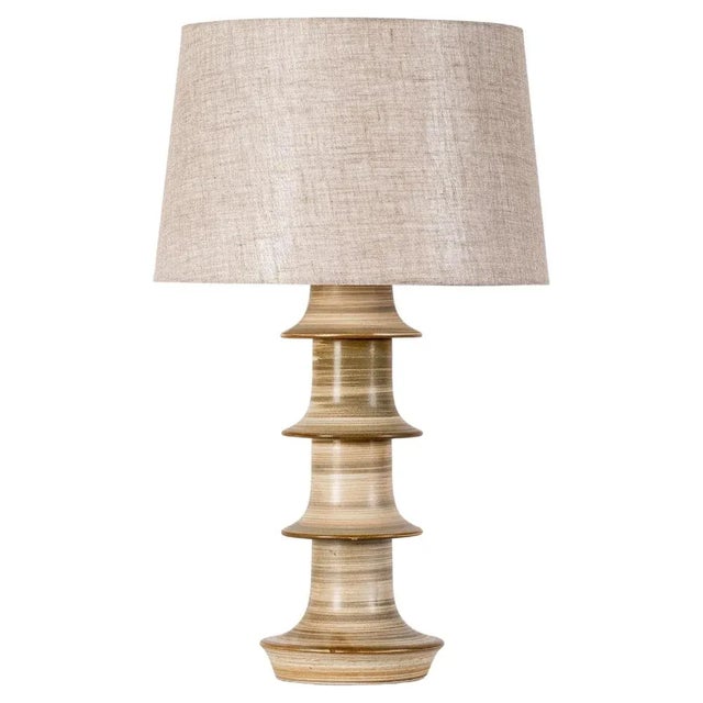 Ceramic Table Lamp attributed to Höganäs, Sweden, 1950s For Sale - Image 9 of 9