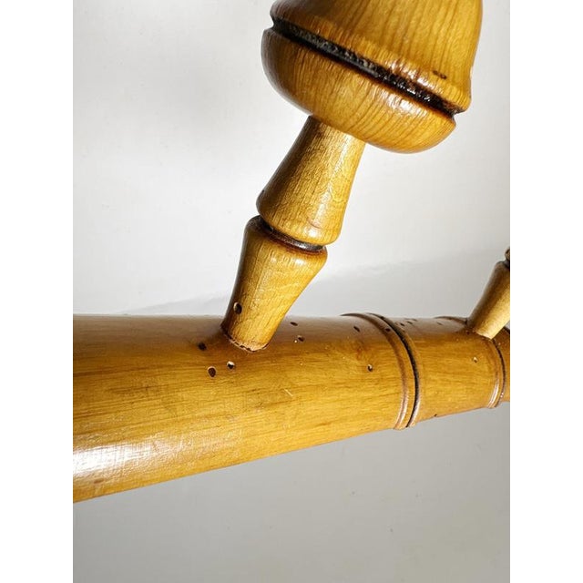 Antique Wooden Coat Rack, France, 1940s For Sale - Image 9 of 12