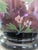 Vintage Hand Painted Purple Glass Hurricanes- A Pair For Sale - Image 15 of 17