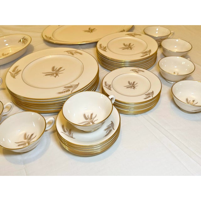Ceramic Lenox Harvest China Dinnerware Service for Eight, 42 Pieces For Sale - Image 7 of 11