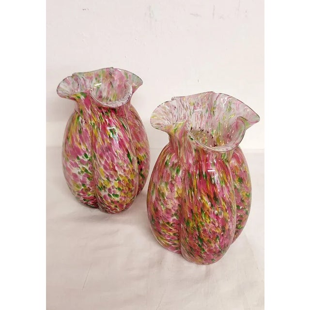 Crystal Vases, Italy, 1940s, Set of 2 For Sale - Image 10 of 11