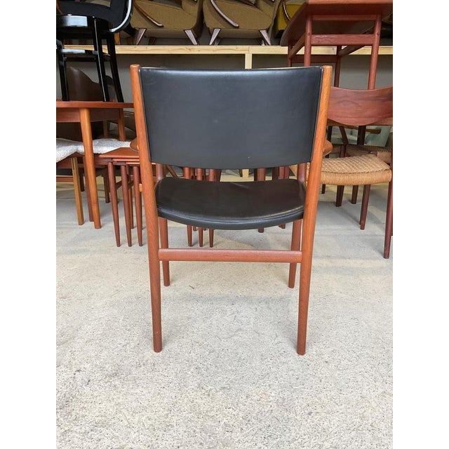 Mid-Cetnury Danish Teak and Leather Armchair by Kai Lyngfeldt Larsen for Vejen Polstermøbelfabrik, 1970s For Sale - Image 11 of 15