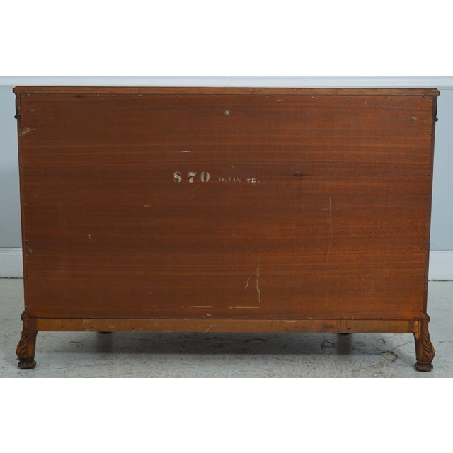 Romweber Vintage Walnut Georgian Commode Dresser Chest For Sale - Image 17 of 18