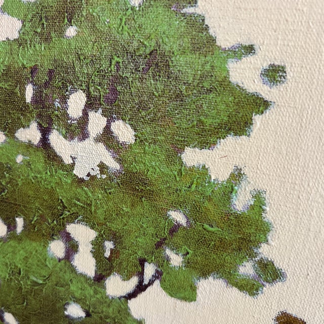 Oil on Canvas Framed Signed by Barbara Coleman August Landscape Made in 1970 For Sale - Image 4 of 12