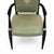 Set of Four French Art Deco Ebonized Wood and Green Upholstered Armchairs For Sale In Austin - Image 6 of 9