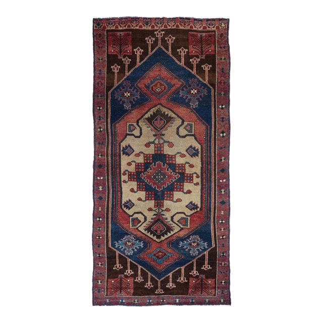 Antique Tribal Rug 6'3'' x 13'8'' For Sale