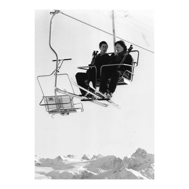 1970s Prince Charles Skiing Photograph For Sale