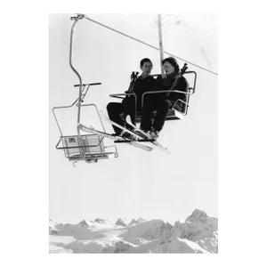 1970s Prince Charles Skiing Photograph