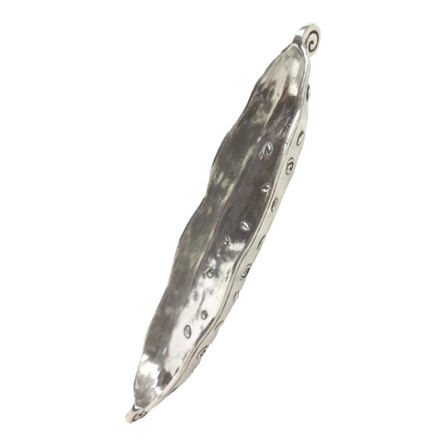 Hand-Forged Pewter Aperitif Plate For Sale