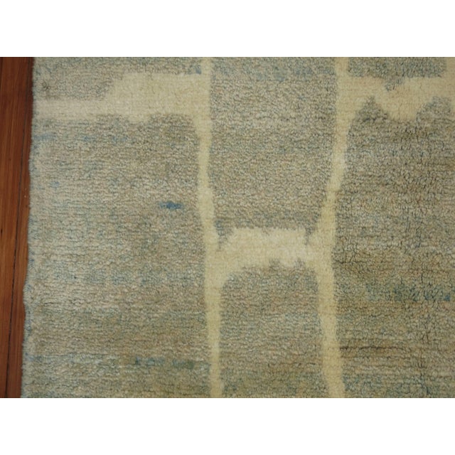 Gray Turkish Modernist Square Rug For Sale - Image 4 of 6