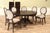 Round-to-Oval Expandable Dining Room Table, Dark Mahogany Modern Dining Table, Seats 12 For Sale - Image 10 of 12