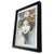 Black Hand-Painted Portrait Flower Fairy with Black Frame For Sale - Image 8 of 9