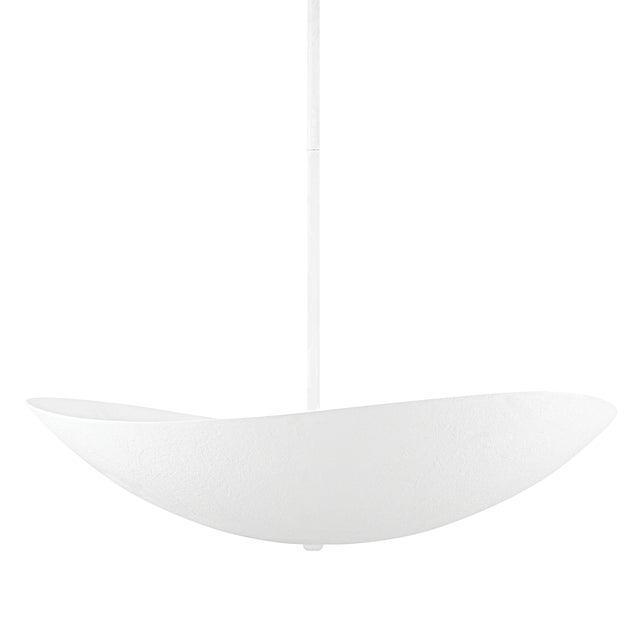 White Hudson Valley Lighting Fabius 36 in. 8 Light Pendant in White Plaster Finish For Sale - Image 8 of 8