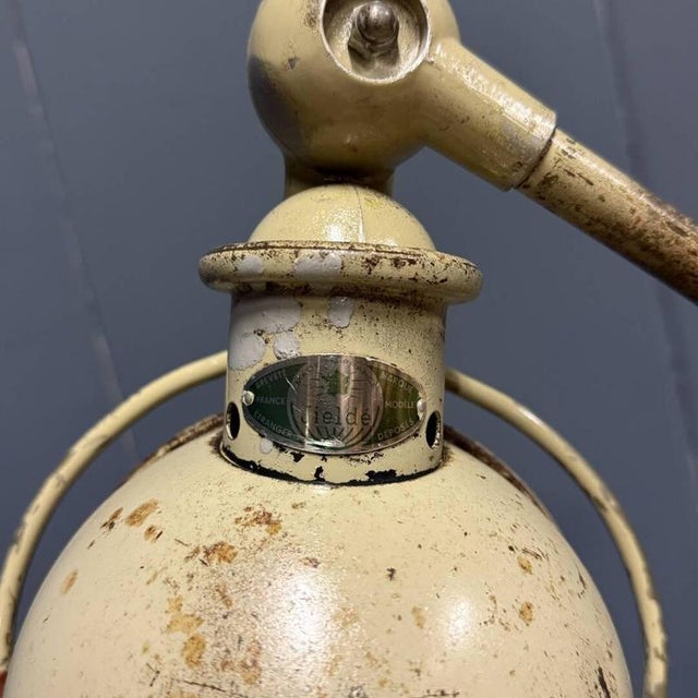 Beige Beige Two-Arm Jielde Table Lamp, 1950s For Sale - Image 8 of 18