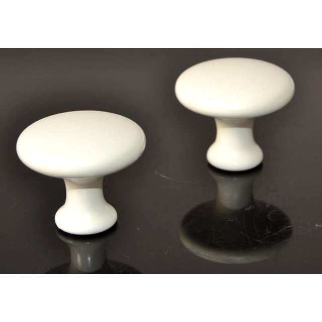 Set of 2 Vintage Porcelain Knob, Drawer Knobs Dresser Knob Retro Porcelain Knob White Cabinet Handle, Pull, Knob, Vintage...