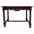19th Century French Louis XIV Breton Carved Oak Sofa Table Desk, 1890s For Sale - Image 4 of 11