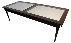 Large Vintage Coffee Table by Jean Boggio