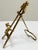 Vintage Figurative Brass Table Easel For Sale - Image 4 of 7