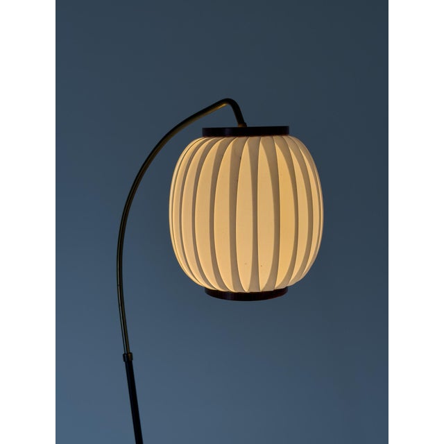 Black Mid-Century Floor Lamp attributed to Svend Aage Holm-Sørensen, Denmark, 1950s For Sale - Image 8 of 9