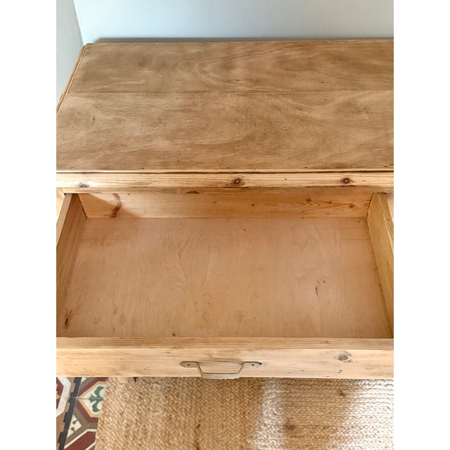 Parisian Artisanal Buffet in Raw Wood by R. Maiorana, France, 1940s For Sale - Image 4 of 18