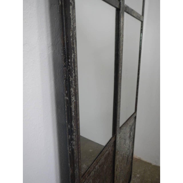 Industrial Mirror on Door, 1920s For Sale - Image 3 of 13