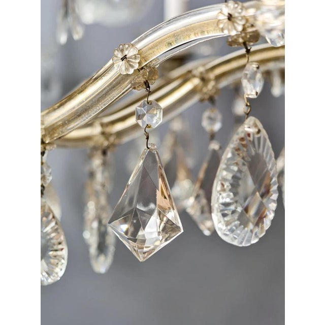 Magnificent crystal chandelier maria theresia for 18 bulbs up to 40w. Hand-cut and polished trimmings with high color...