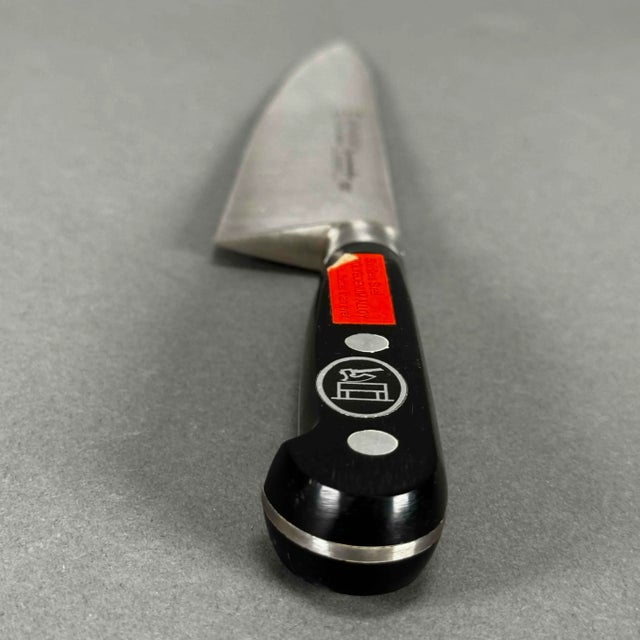 Metal Late 20th Century Old Stock Stainless Steel Gustav Emil Ern Chef's Knife Solingen, Germany For Sale - Image 7 of 12