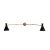 Black Mid-Century Italian Adjustable Brass Sconce, 1950s For Sale - Image 8 of 8