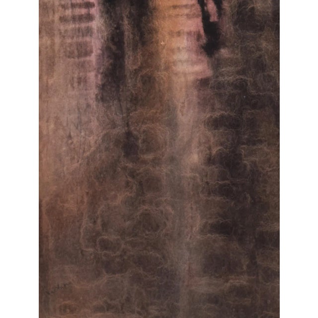 Large Vintage Mid Century Abstract Expressionist Watercolor Painting by Gene Hutner For Sale In New York - Image 6 of 7