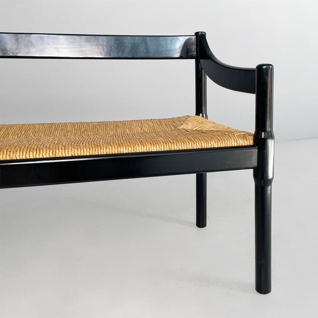 Italian Modern Carimate Bench by Vico Magistretti for Cassina, 1970s For Sale - Image 9 of 17