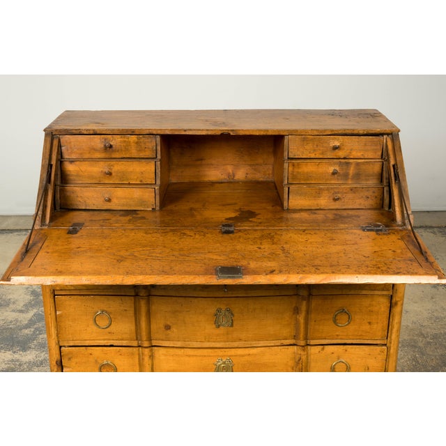 Wood Early 19th Century French Provincial Pine Secretary For Sale - Image 7 of 18