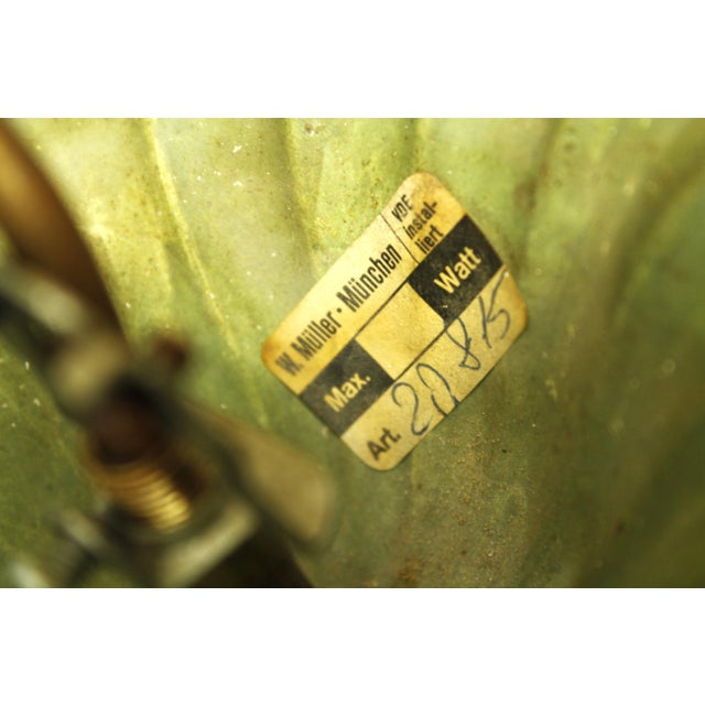 Vintage Floral Pendant Light from w.müller-münchen 1980s For Sale - Image 9 of 10