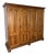 Vintage French Carved Oak 4-Door Armoire For Sale