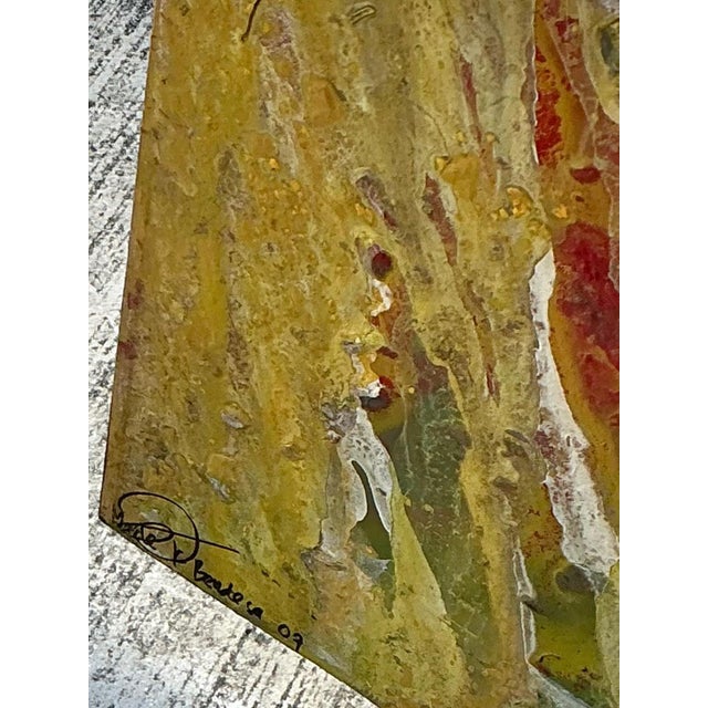 Vintage Original Abstract Oil Painting on Canvas For Sale - Image 12 of 18