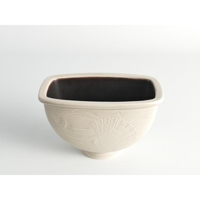 Nils Thorsson Art Deco Vase with Sea Motif by Nils Thorsson, 1934 For Sale - Image 4 of 16