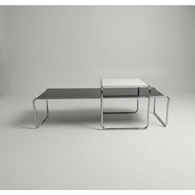 Mid-Century Modern Laccio Low Tables by Marcel Breuer for Gavina, 1960s, Set of 2 For Sale - Image 3 of 12