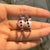 Ruby Red Natural Ruby & Freshwater Pearl Designer C Hoop Earrings in 925 Sterling Silver, A Pair For Sale - Image 8 of 15