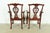 Baker Furniture Chippendale Carved Mahogany Armchairs or Dining Captain Chairs, Pair For Sale - Image 10 of 12