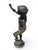 1940s Italian Artist, Large Patinated Sculpture of a Boy Blowing a Horn, Early 20th Century, Bronze For Sale - Image 5 of 9