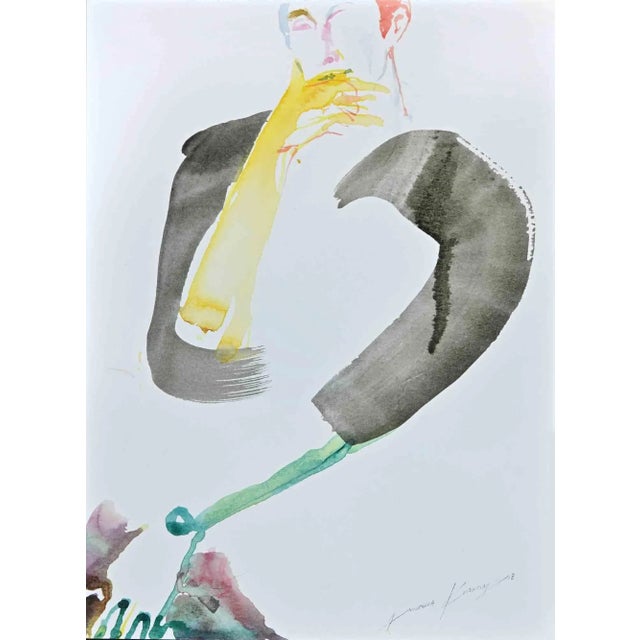 Anastasia Kurakina, Portrait 2, Watercolor, 2018 For Sale - Image 3 of 3