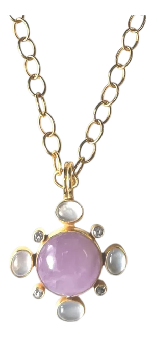 Kunzite Pearl Necklace