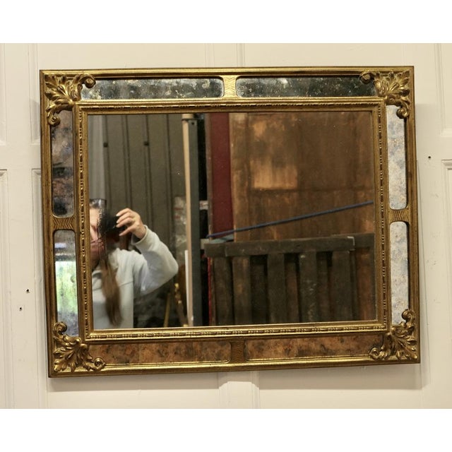 French Gilt Cushion Mirror, 1920s For Sale - Image 9 of 10