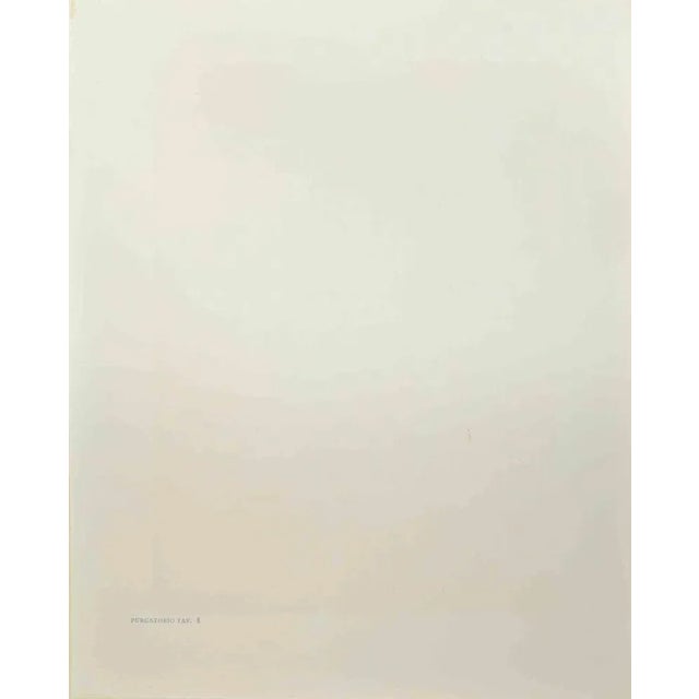 The Guardian Angels of the Valley - Purgatory, Plate - 8 - Divine Comedy is a woodcut print realized in 1963 for a series...